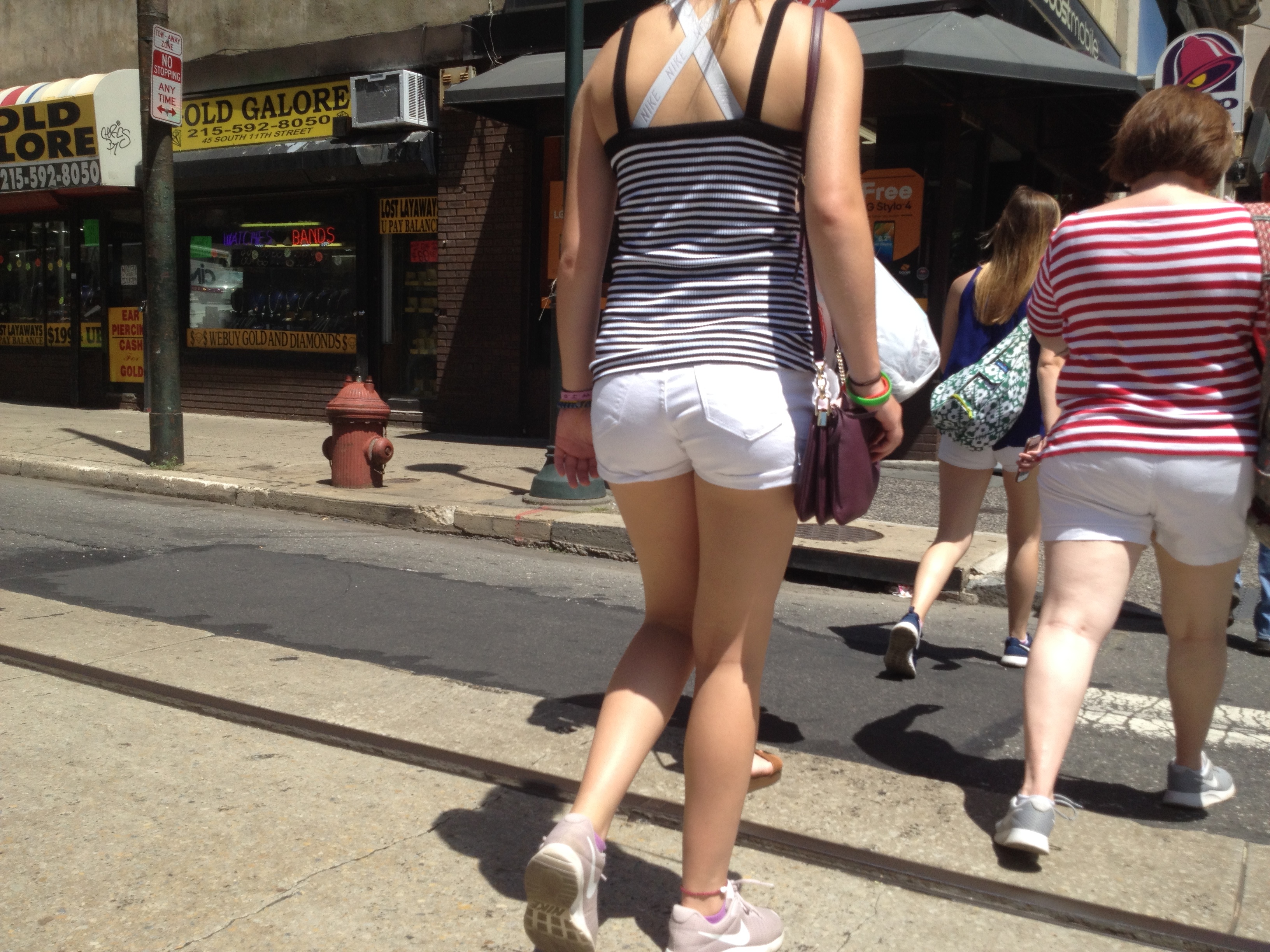 Candid Teen VPL in the City — 41