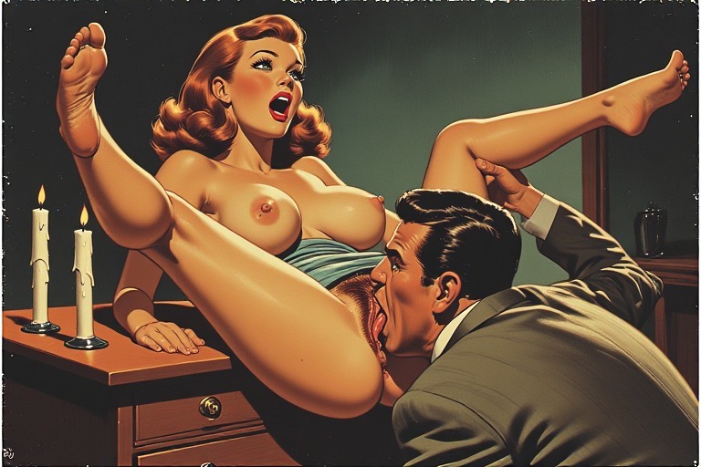 redheads 1970s vintage pulp art — 11
