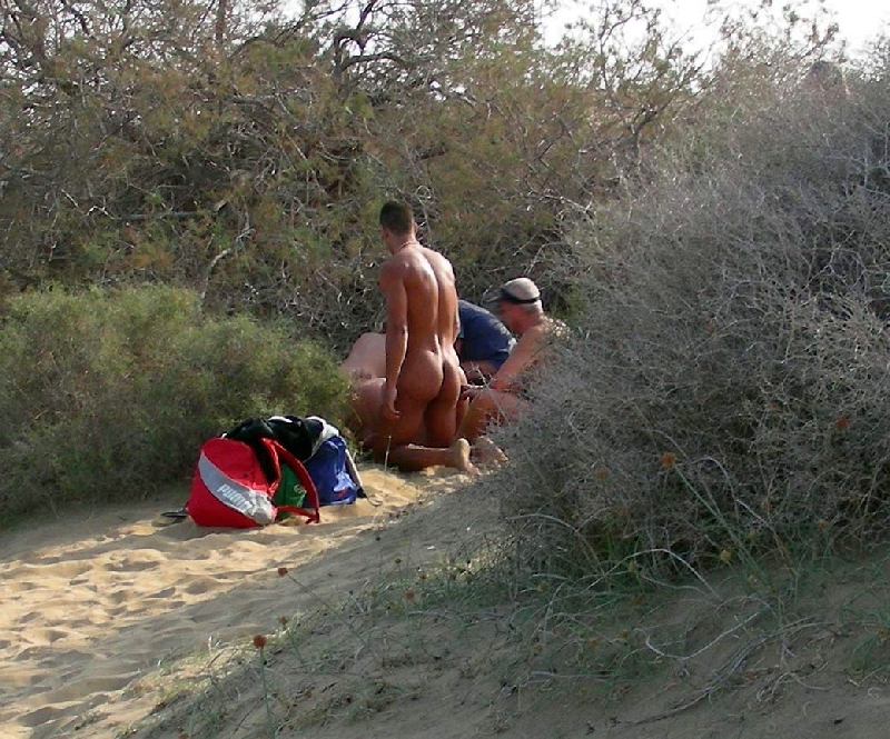 nude men at the beach — 15