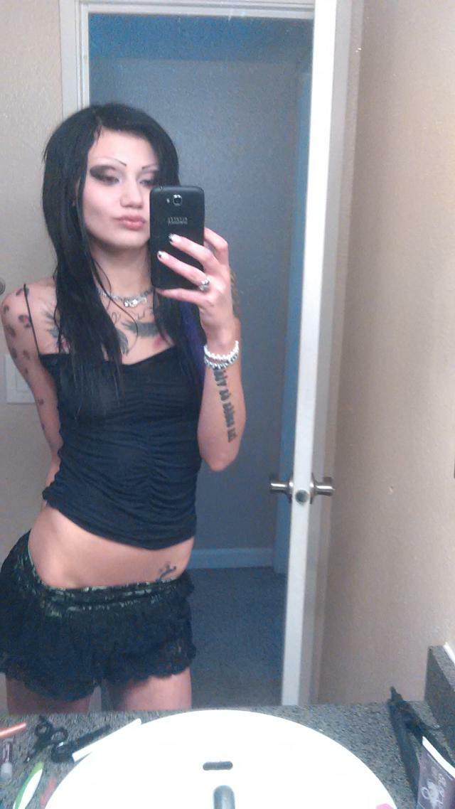 Tiny Tattooed Goth Stripper — 14