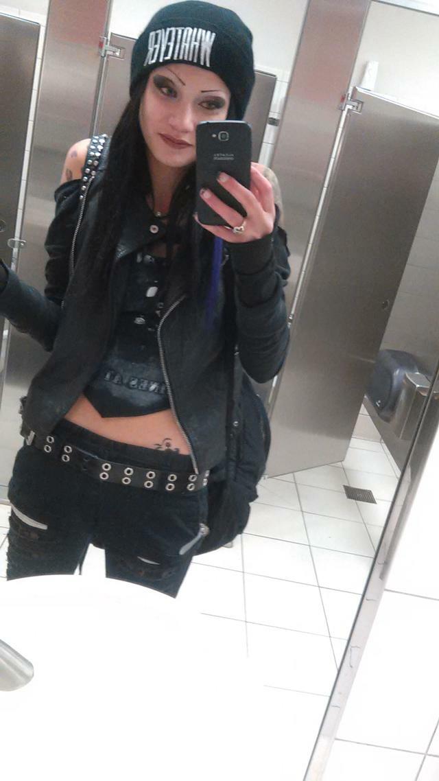 Tiny Tattooed Goth Stripper — 6