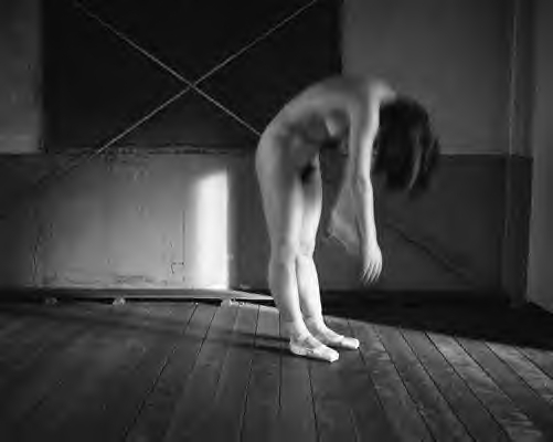 Nude Japanese Female Wearing Pointe Shoes Only — 5